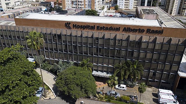 Imagem aérea do Hospital Estadual Alberto Rassi que está incluído em uma das instituições que irão utilizar os aprovados no edital da SES-GO
